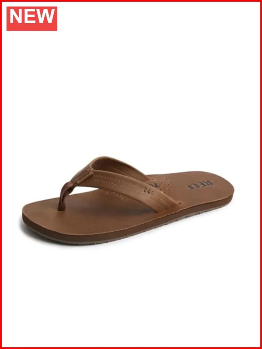 Full Grain Leather Flip Flops with Bottle Opener Sole